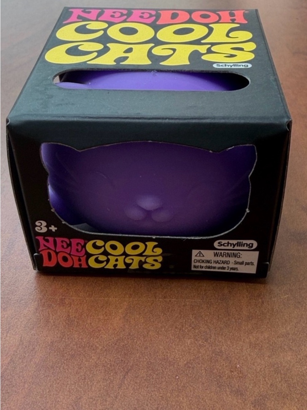 NeeDoh Cool Cats Squishy Cat Toy - Purple